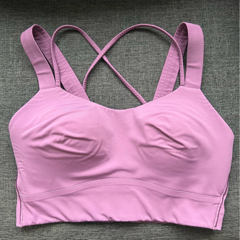 Lululemon Like a Cloud D DD Longline Sports Bra vintage plum